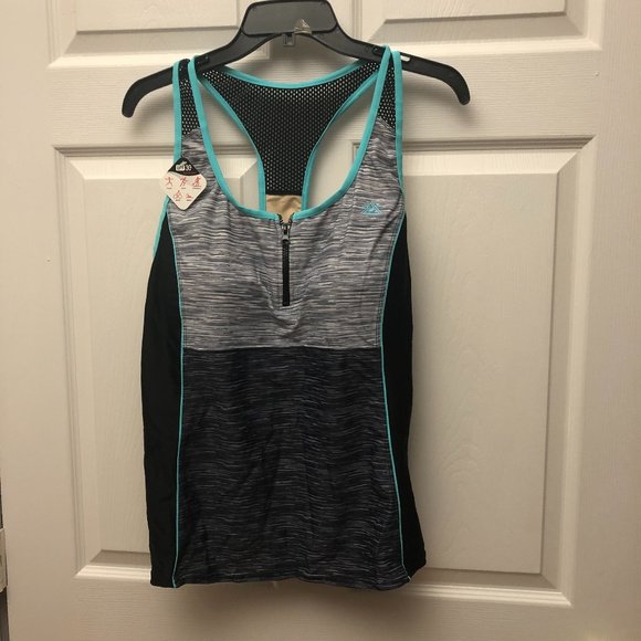 ZeroXposur Swim Zeroxposur Plus Code Scuba Tankini Top Upf 3 2x